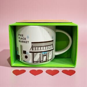Starbucks Pike Place Market You Are Here Mug 2013 NEW In Box YAH Seattle